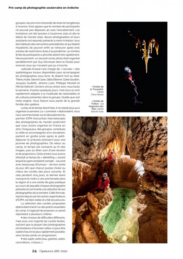 Spelunca 168 Page 24(Spelunca 168 Page 24)